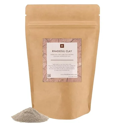 SAAQIN Rhassoul Clay 1 lb Moroccan Ghassoul Powder