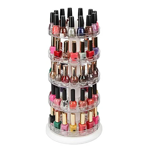 JACKCUBE DESIGN 5-Tier Rotating Nail Polish Rack MK548A