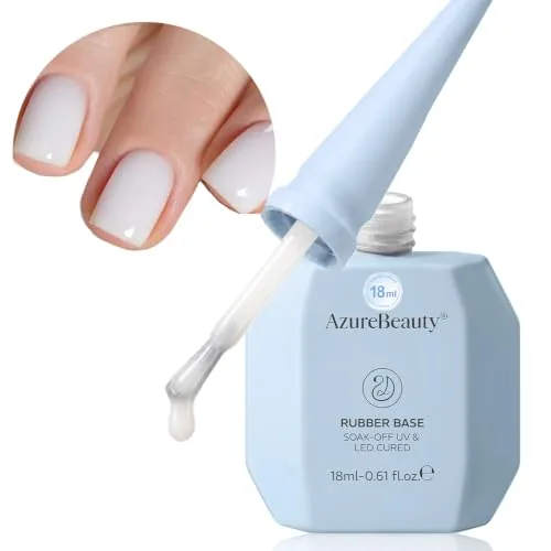 AZUREBEAUTY 18ml Rubber Base Builder Gel Polish Milky White
