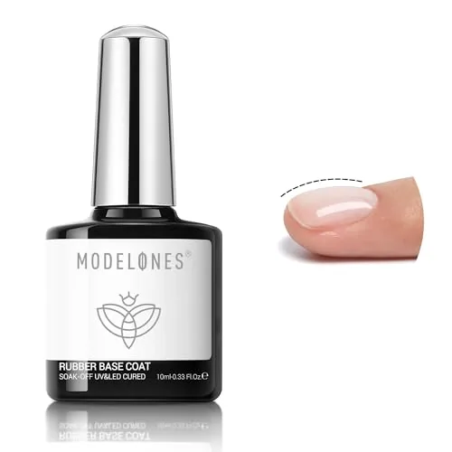 modelones Rubber Gel Base Coat for Weak Nails