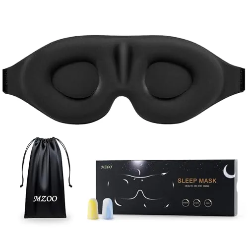 MZOO Luxury Sleep Mask Contoured Light Blocking