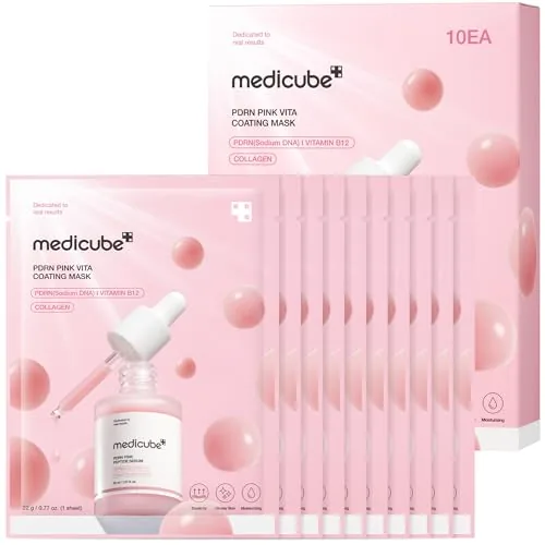 medicube Salmon DNA PDRN Pink Vitamin Sheet Mask 10pk