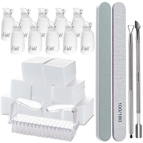 Hoewina Gel Nail Remover Kit with Clips 7-Piece