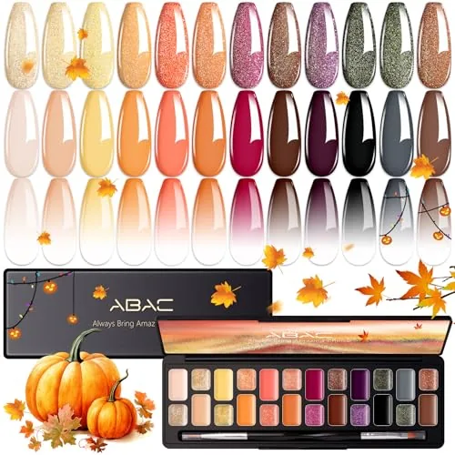 ABAC 24-Color Patting Gel Polish Palette with Shimmer