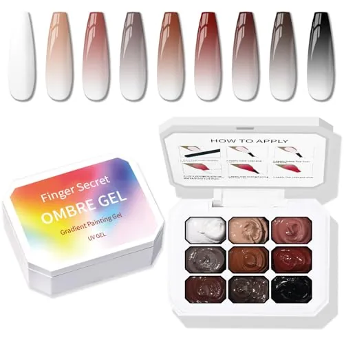 Karroy 9-Color Ombre Patting Gel Polish Palette