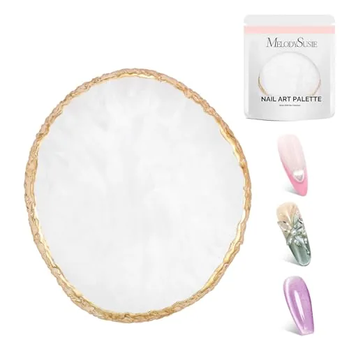 MelodySusie Resin Nail Art Palette Extra-Large White