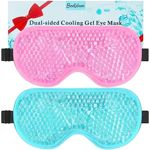 BeeVines Gel Eye Mask Cooling 2-Pack with Dual Sides