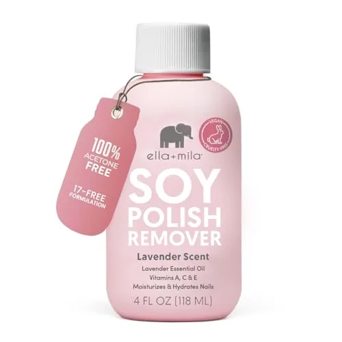 ella+mila Soy Nail Polish Remover with Lavender Oil