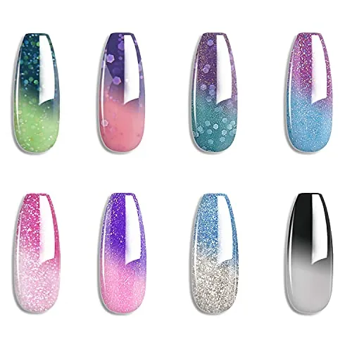 Omainy 8-Piece Thermal Color-Changing Gel Polish Set