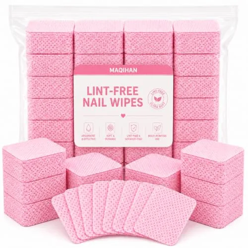 MAQIHAN 600-Count Lint-Free Nail Wipes Non-Woven
