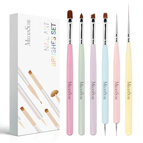 MelodySusie 6-Piece Nail Art Brush Set