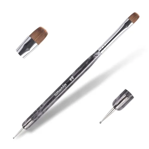 siyuwuro Kolinsky Sable Nail Brush Size 8 Dual-End