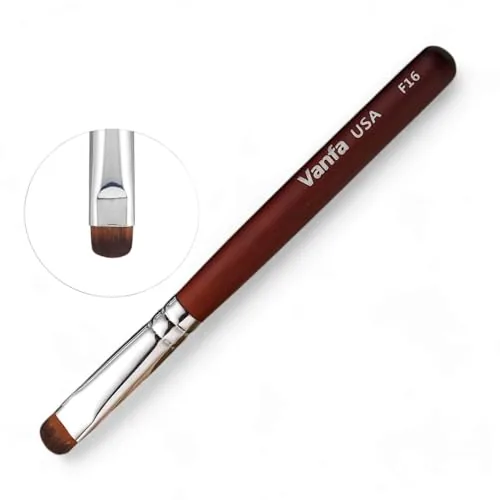Vanfa F16 French Nail Cleanup Brush Flat Tongue