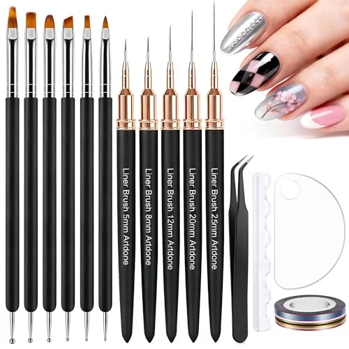 Artdone Nail Striping Tape and Brush Kit