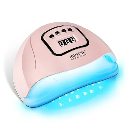 JODSONE Pink UV LED Nail Lamp with Auto Sensor