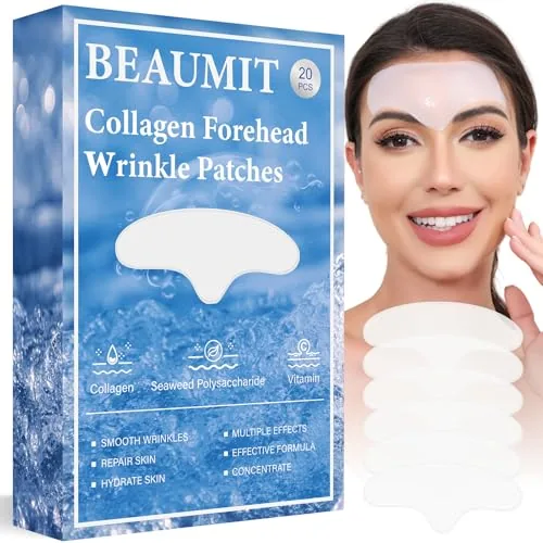 Okela Forehead Wrinkle Patches with Collagen, 20-Pack